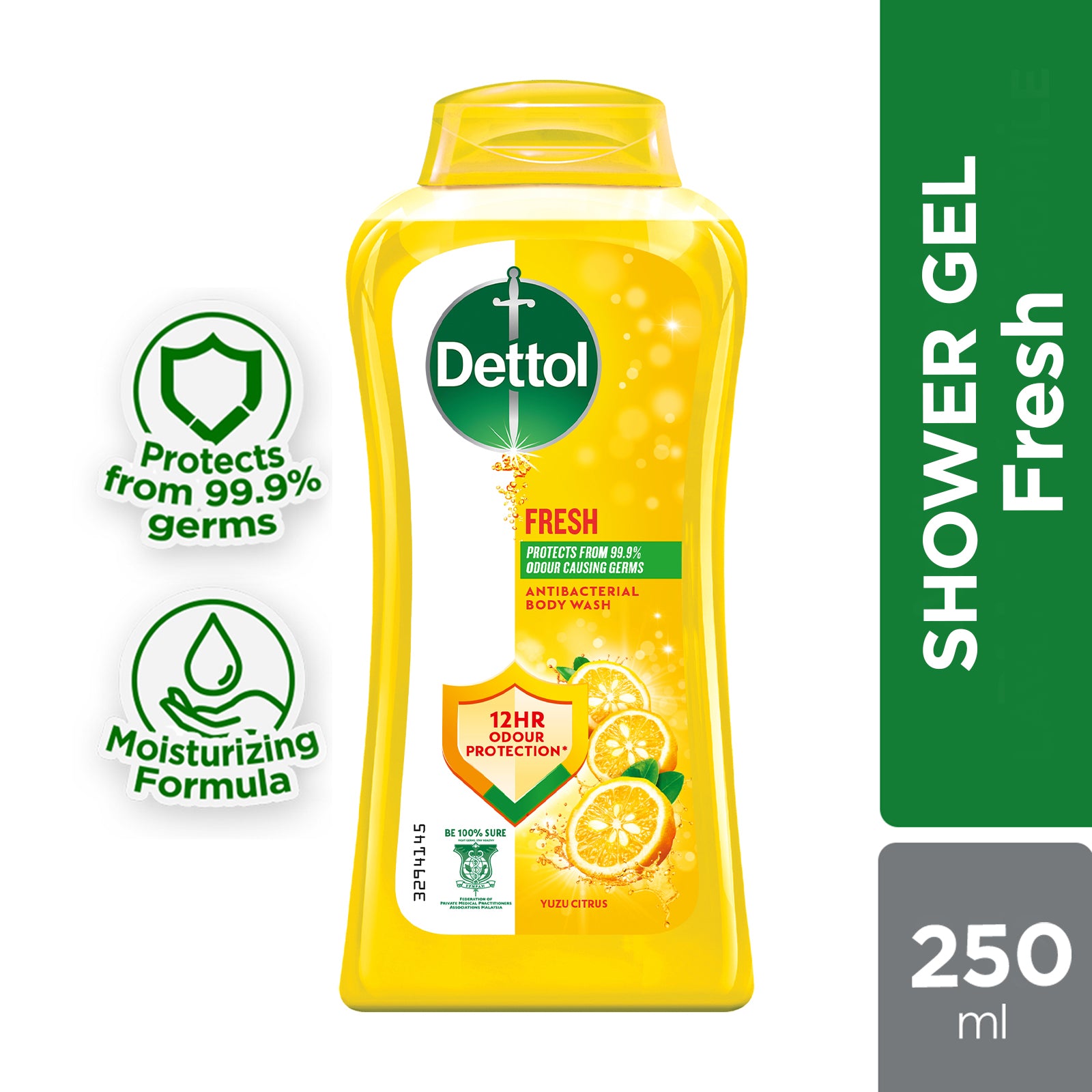 DETTOL SHOWER FOAM FRESH 250ML