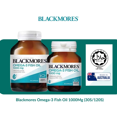 Blackmores Omega-3 Fish Oil 1000Mg (30s/120s)