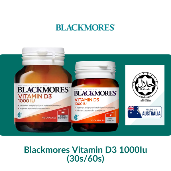 Blackmores Vitamin D3 1000Iu (30s/60s)