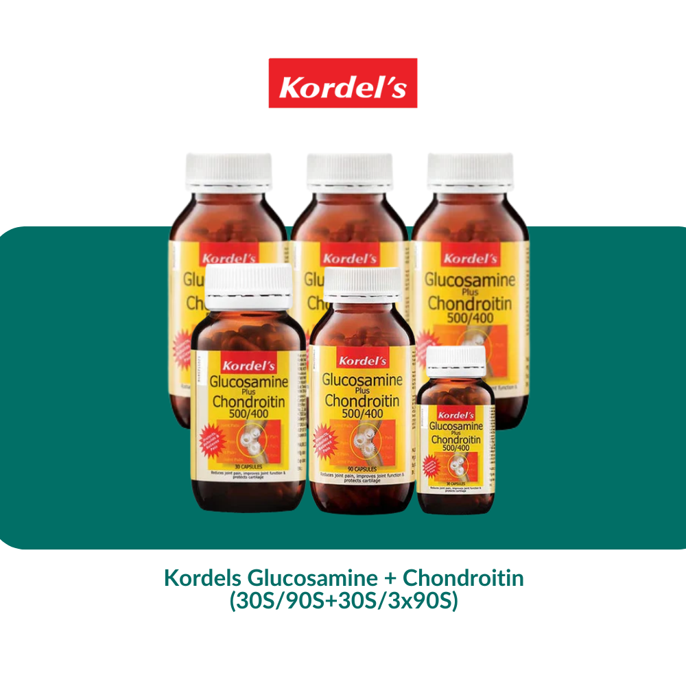 Kordels Glucosamine + Chondroitin (30S/90S + 30S/3x90S)