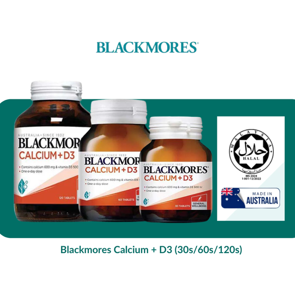 Blackmores Calcium + D3 (30s/60s/120s)