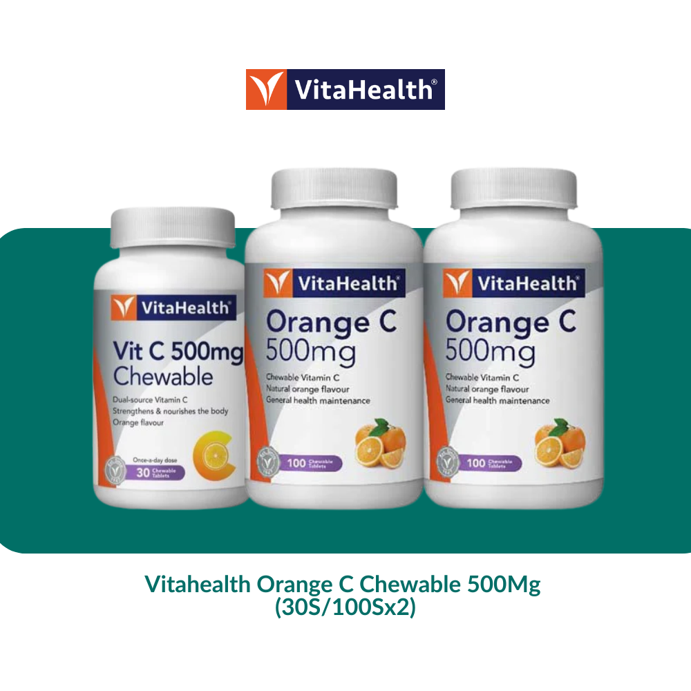 Vitahealth Orange C Chewable 500Mg (30S/100Sx2)