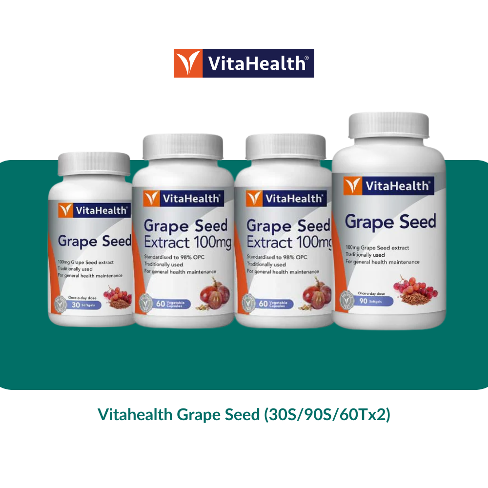 Vitahealth Grape Seed (30S/90S/60Tx2)