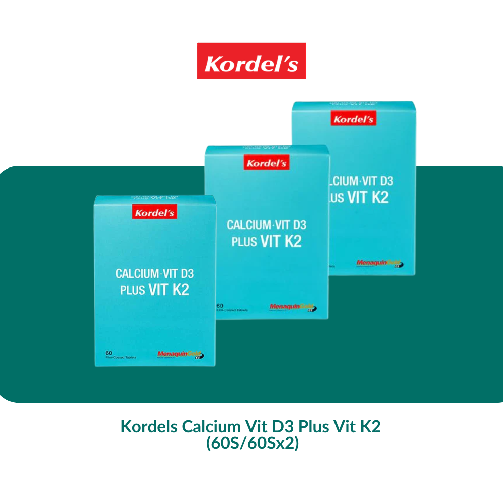 Kordels Calcium Vit D3 Plus Vit K2 (60S/60Sx2)