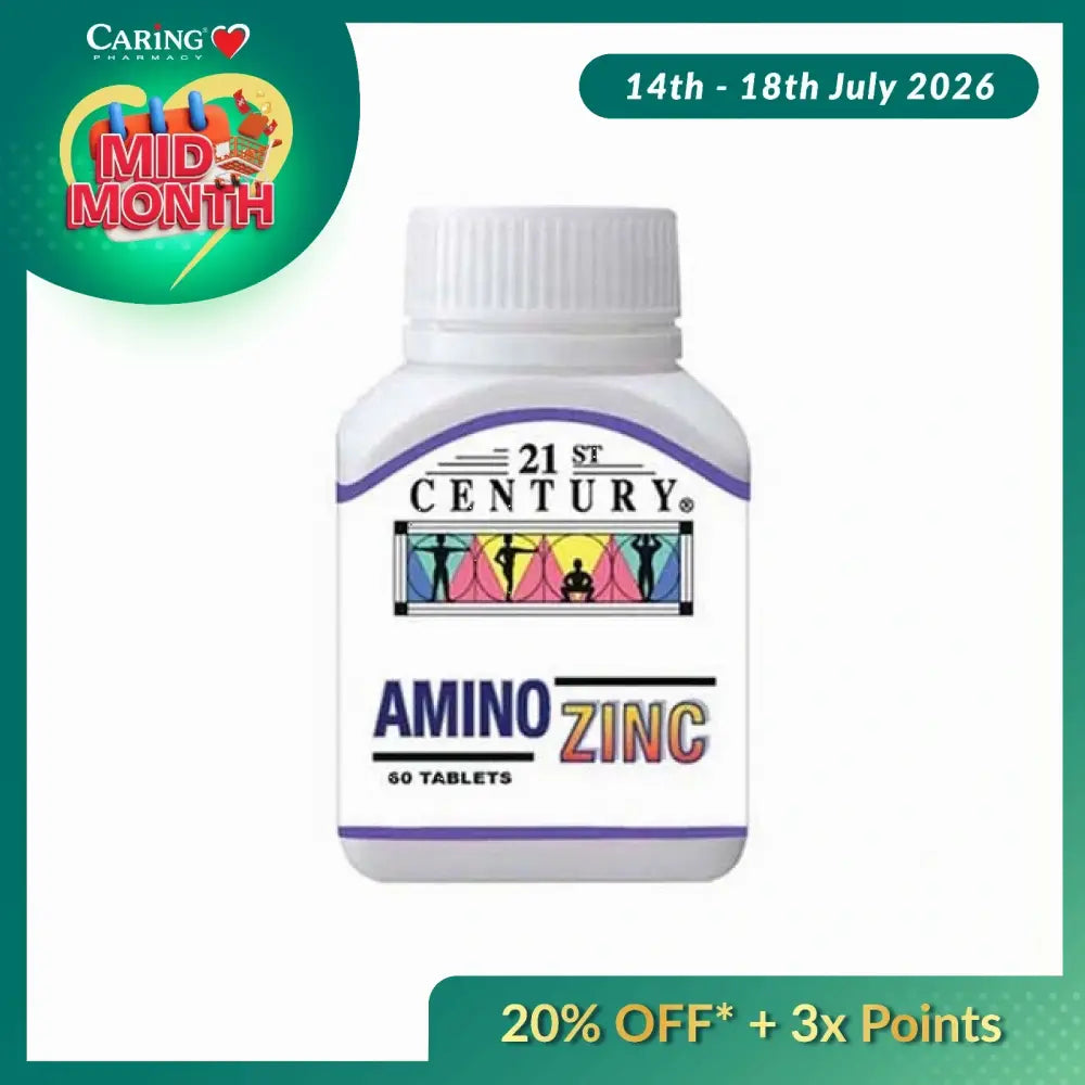 21ST CENTURY AMINO ZINC 60S