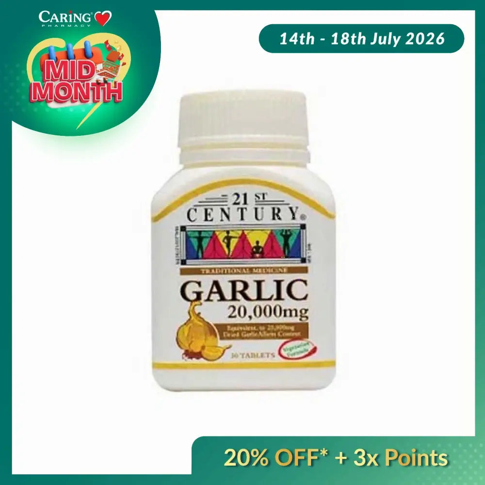 21ST CENTURY GARLIC 20000MG 30S