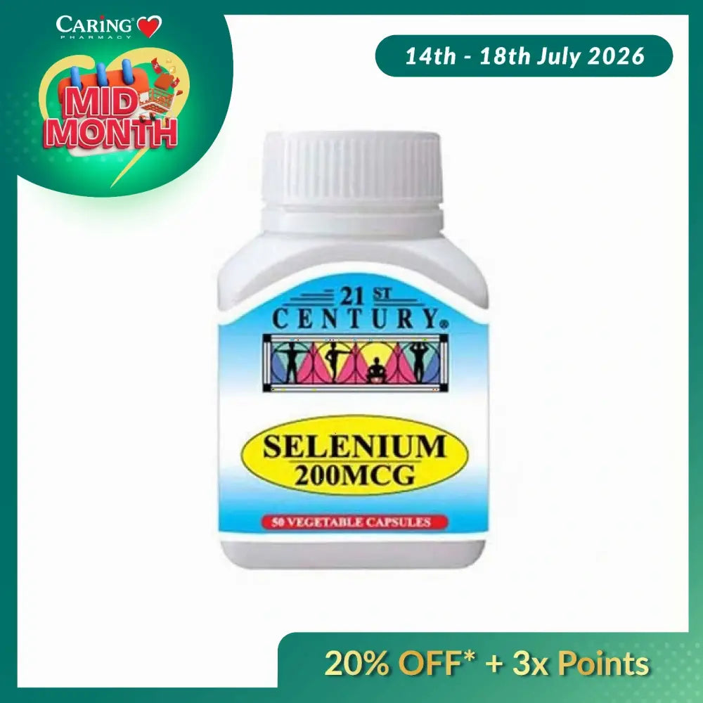 21ST CENTURY SELENIUM 200MCG 50S