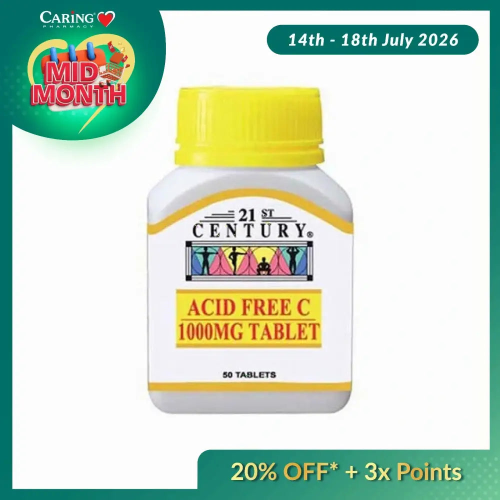 21ST CENTURY VITAMIN C 1000MG ACID FREE50S