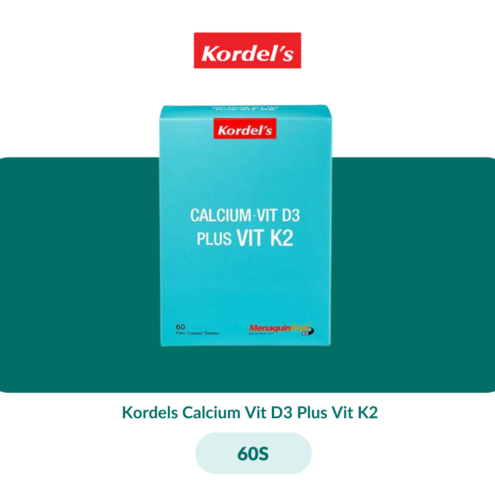 Kordels Calcium Vit D3 Plus Vit K2 (60S/60Sx2) - 60S