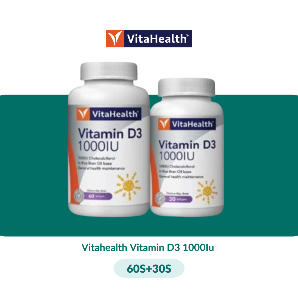 Vitahealth Vitamin D3 1000Iu (30S/60S + 30S) - 60S + 30S