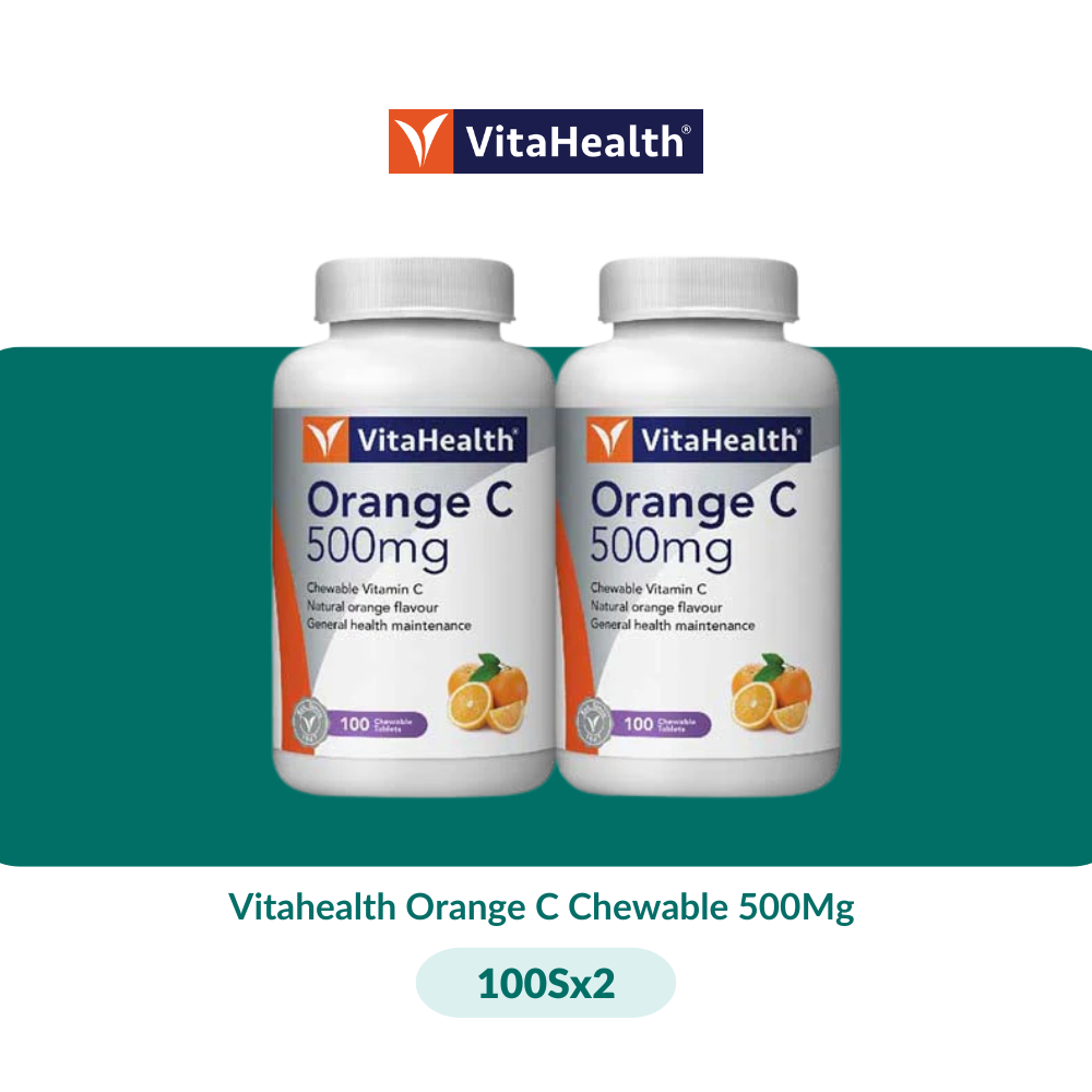 Vitahealth Orange C Chewable 500Mg (30S/100Sx2) - 100S X 2