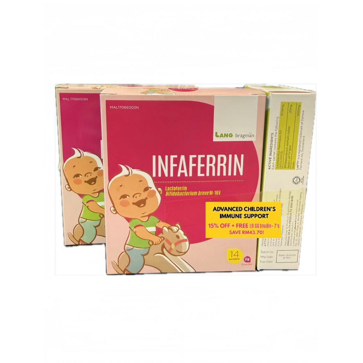LANG BRAGMAN INFAFERRIN 14SX2 + LB GG INNULIN+ 7S