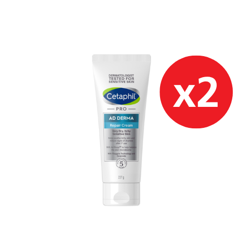 CETAPHIL PRO AD DERMA RESTORING RELIEF CREAM 227G X2