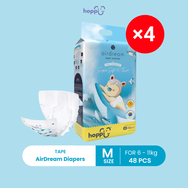 HOPPI DIAPERS M 48S X 4