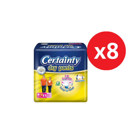CERTAINTY DRY PANTS ADULT REGULAR M 65-90CM 10S X 8