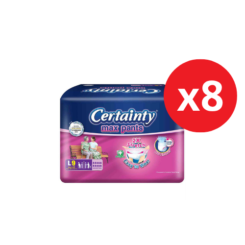 CERTAINTY MAXPANTS ADULT REGULAR L 74-100CM 9S X 8