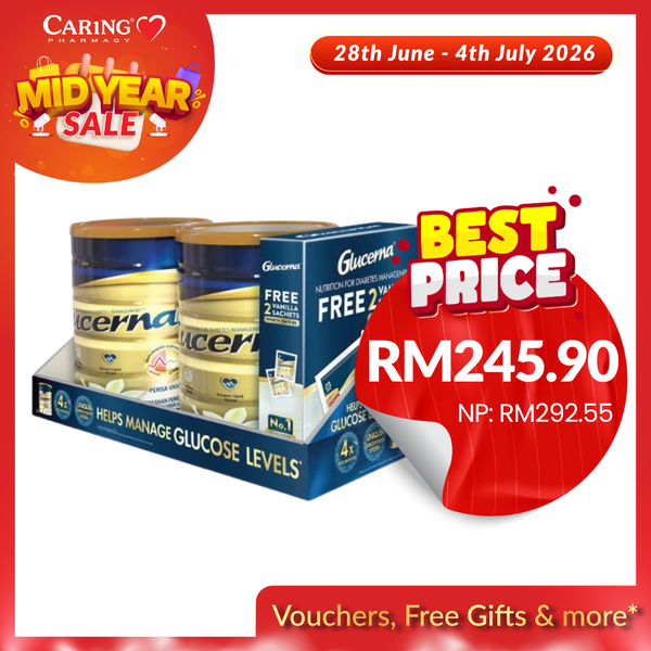 GLUCERNA VANILLA 800G 2S FOC 2 SACHETS