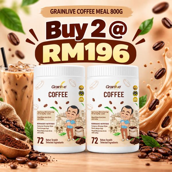 [Bundle of 2] GRAINLIVE COFFEE MEAL 800G