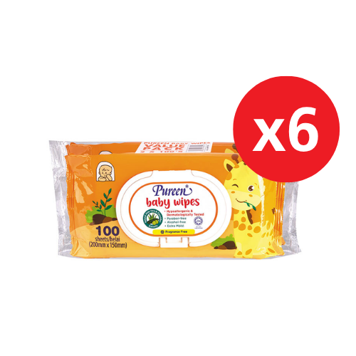 PUREEN BABY WIPES (F.FREE)(BWFF 2100) 100S x 12