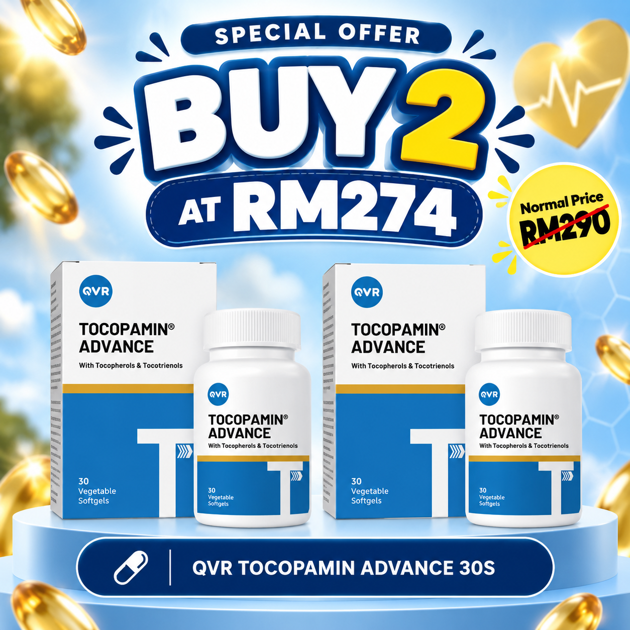 QVR TOCOPAMIN ADVANCE 30S x2