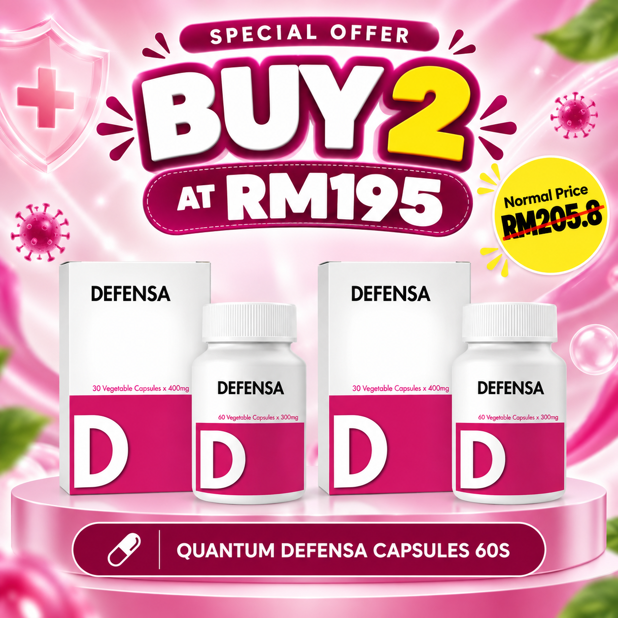 QUANTUM DEFENSA CAPSULES 60S x2