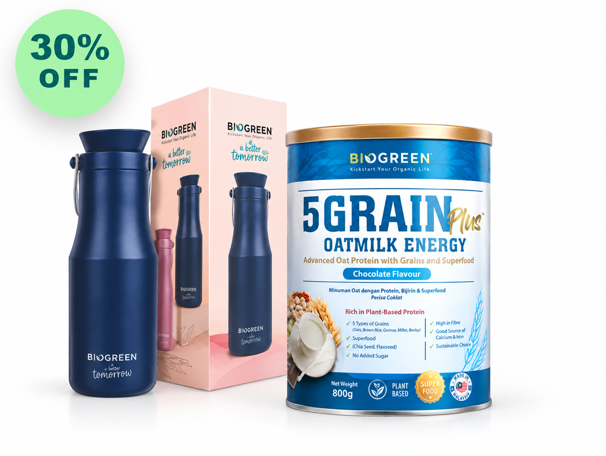 BIOGREEN 5GRAIN PL OATMILK 850G TP+GWP