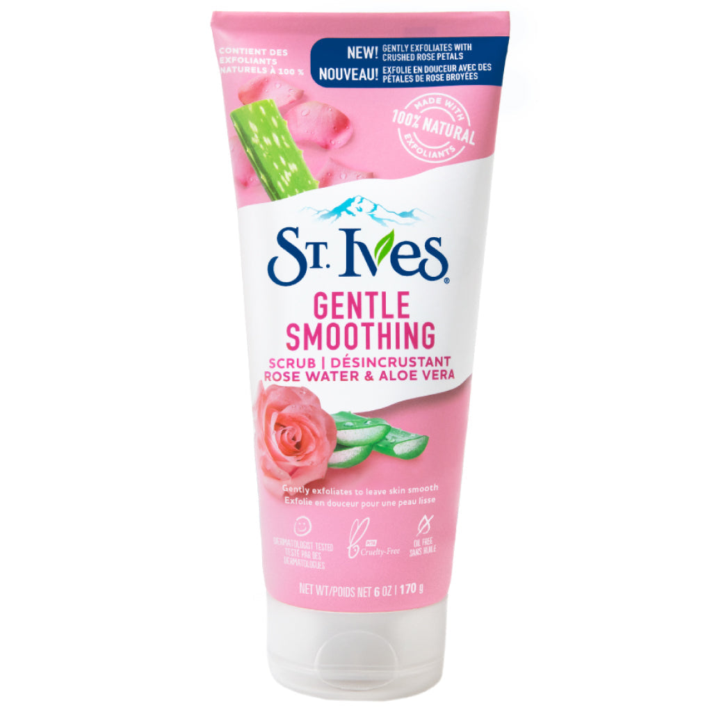 ST IVES ROSE WATER & ALOE VERA SCRUB 170G