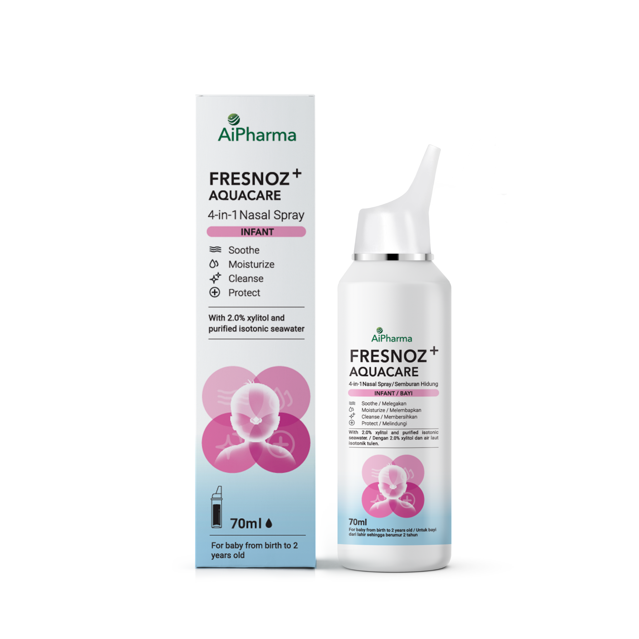 FRESNOZ+AQUACARE NASAL SPRAY-INFANT 70ML