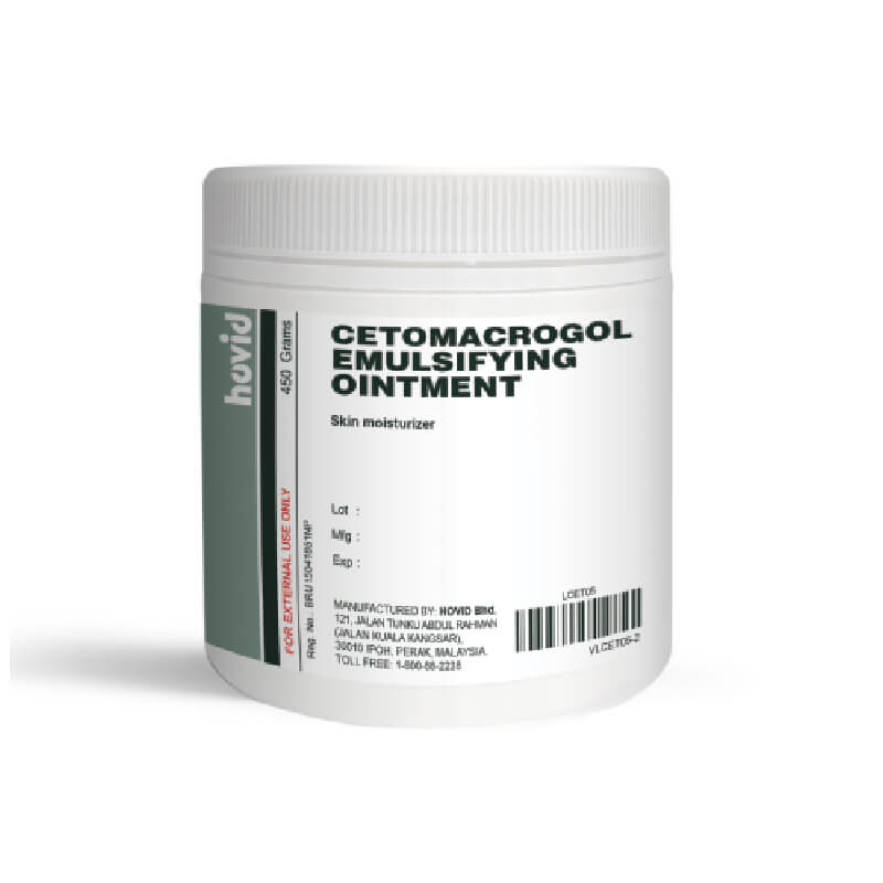 HOVID CETOMACROGOL EMULSIFYING OINT 450G
