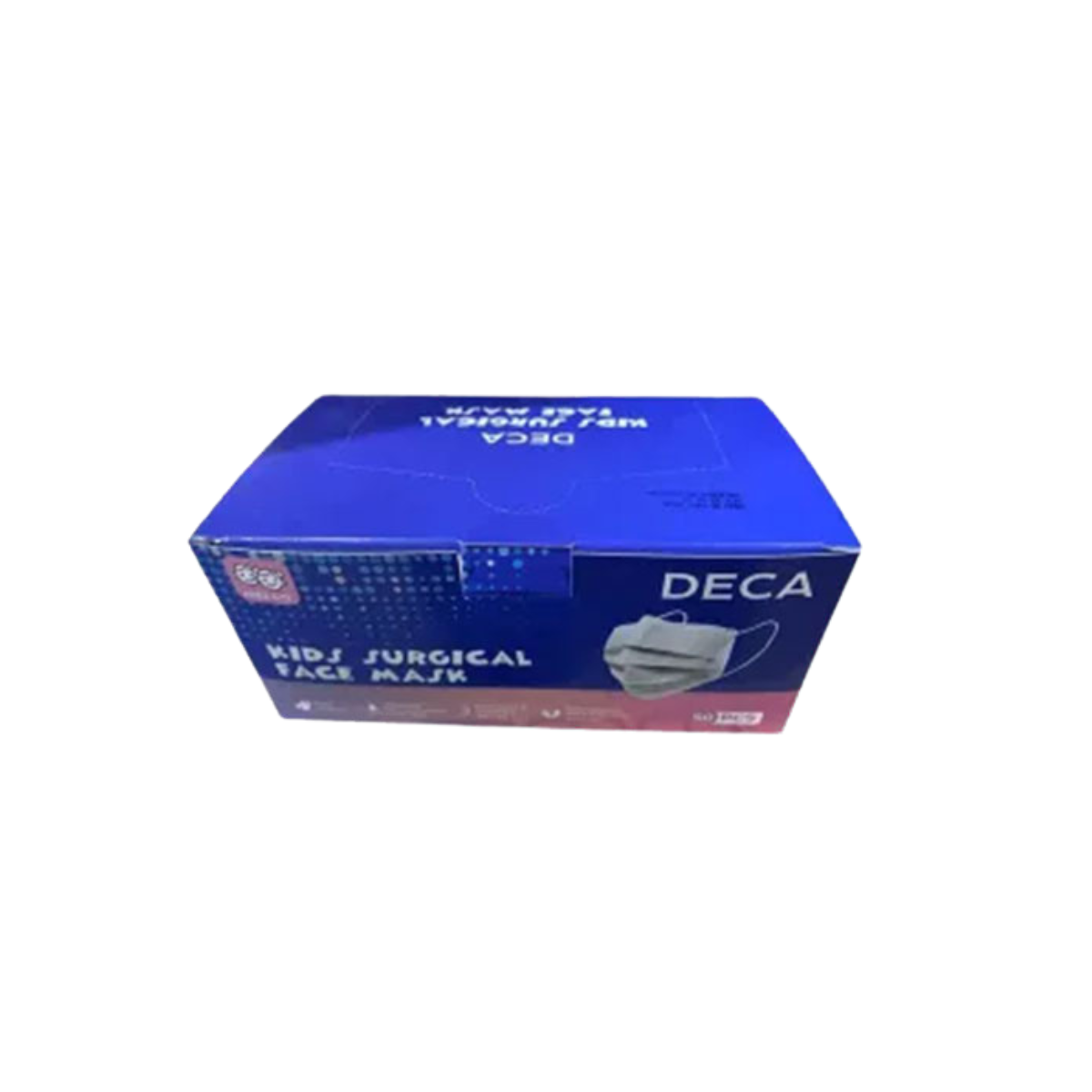 DECA KIDS SURG 3 PLY WHITE FACE MASK 50S