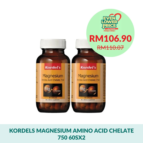 Kordels Magnesium Amino Acid Chelate 750 60Sx2