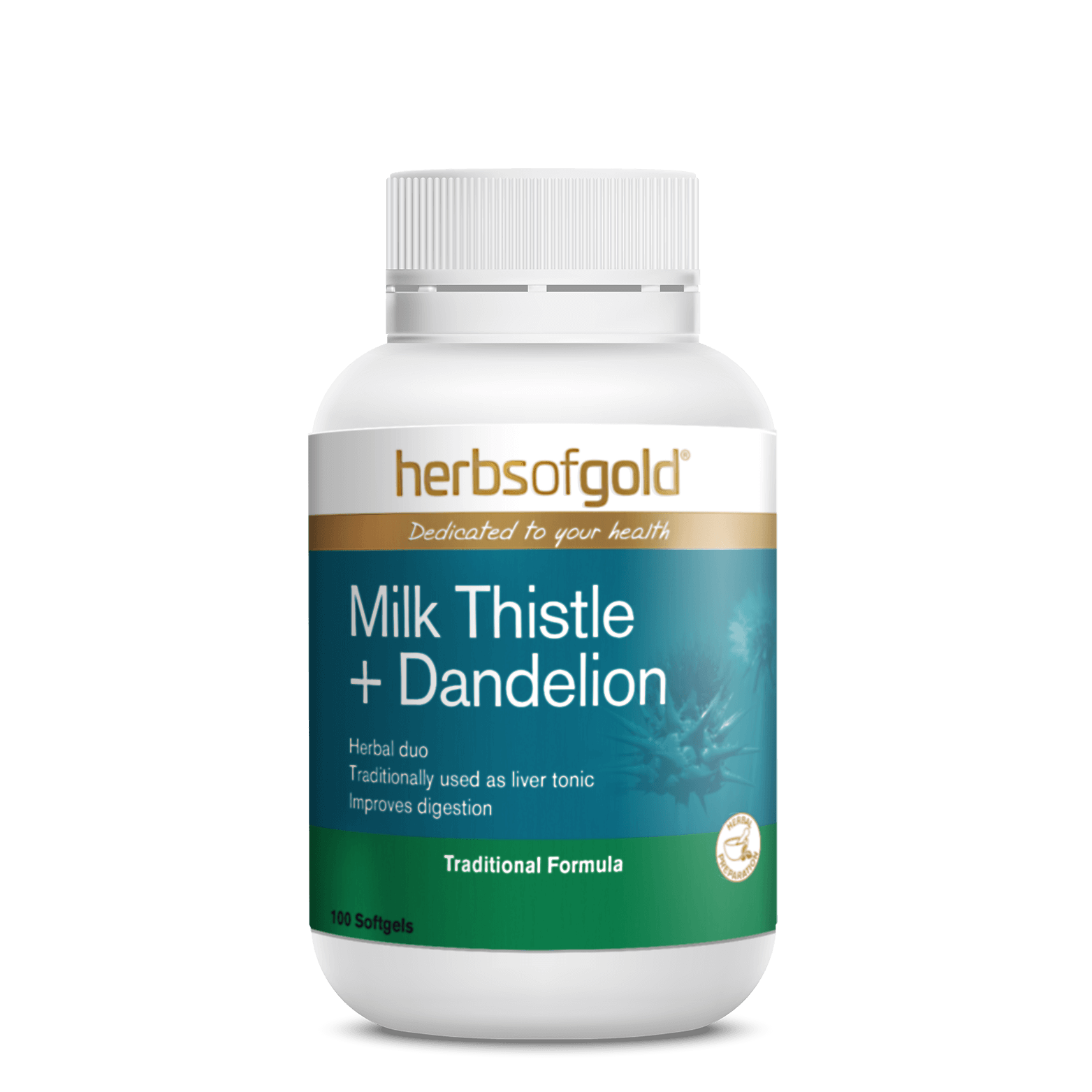 [NOT FOR SALE] HERBS OF GOLD MILK THISTLE + DANDELION 100S - GWP