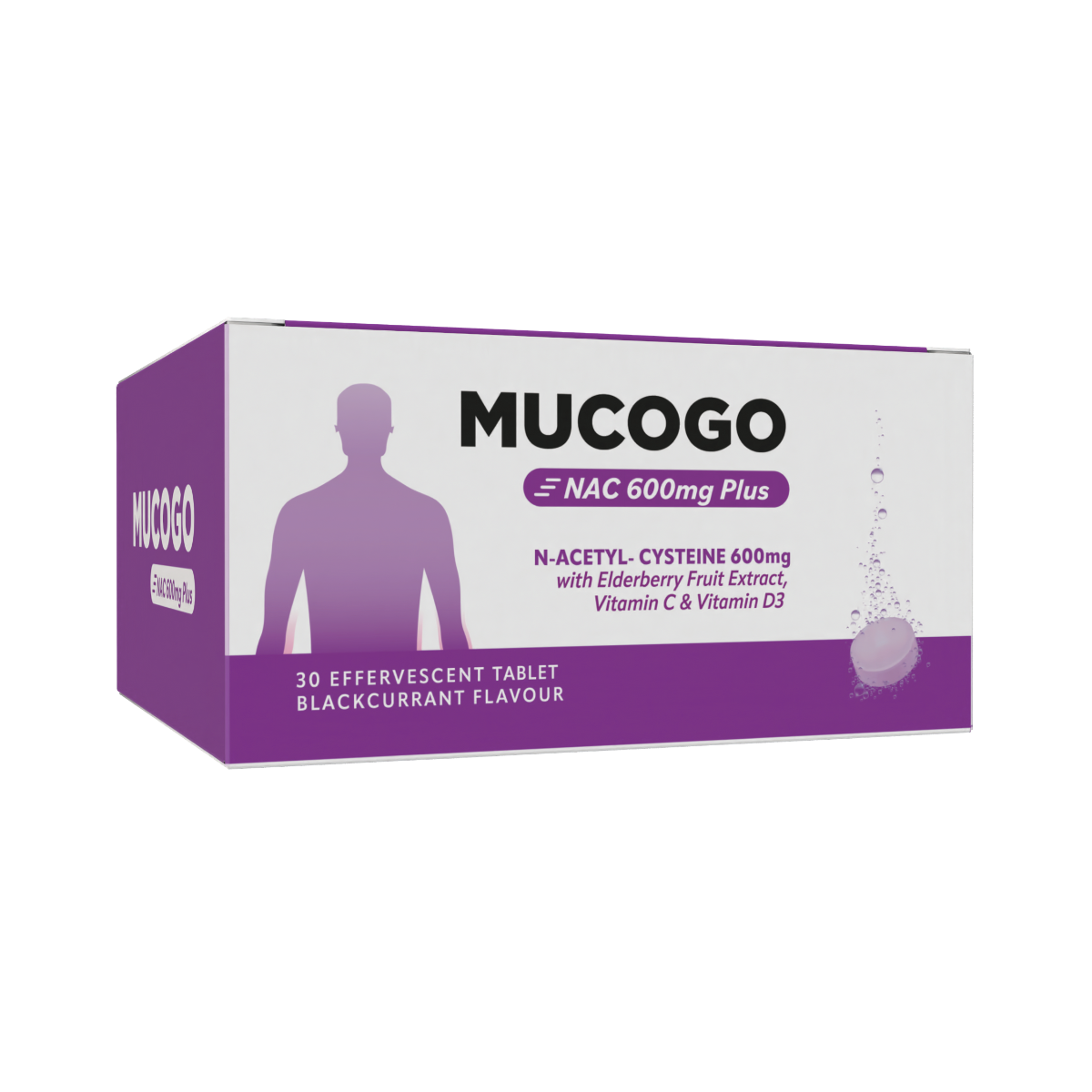 MUCOGO NAC 600MG PLUS 30S