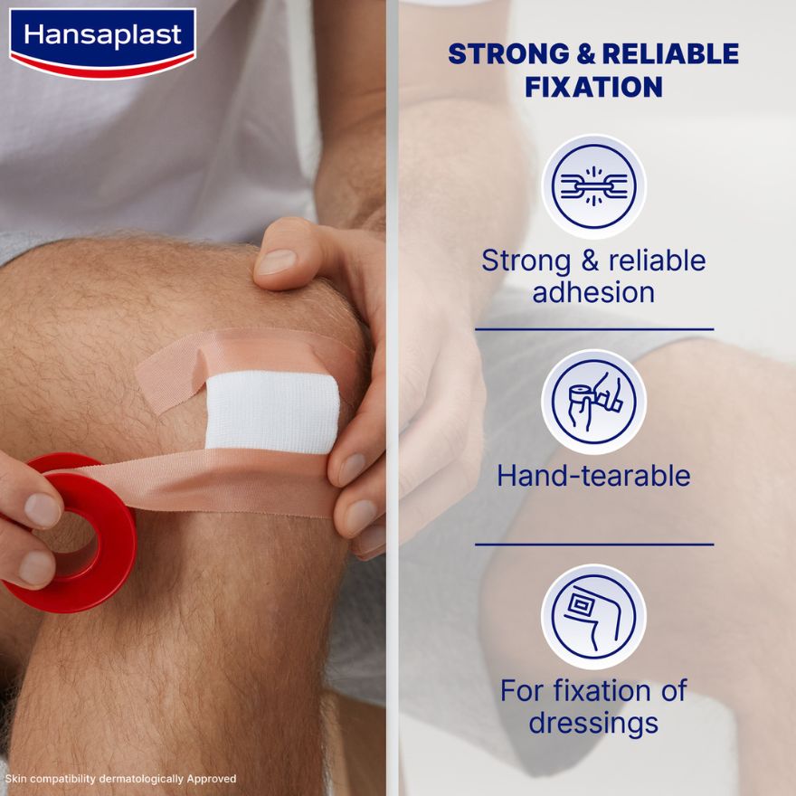 HANSAPLAST FIXATION TAPE 1.25CMX4.5CM (42362) 1S