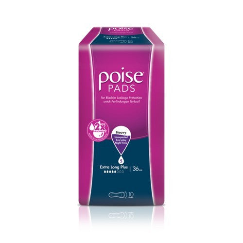 POISE PADS EXTRA LONG PLUS 10S