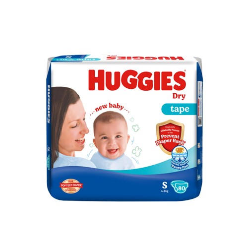 HUGGIES DRY SJP S 80S