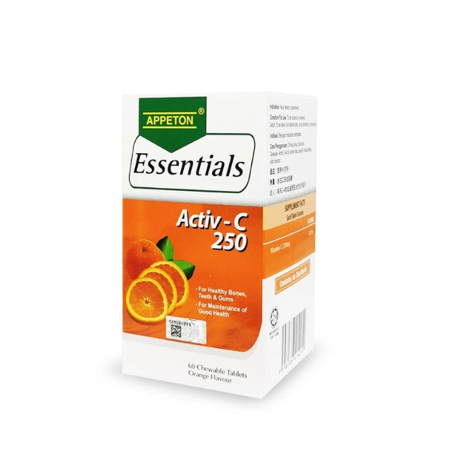 APPETON ESSENTIALS VITAMIN C 250MG ORANGE 60S