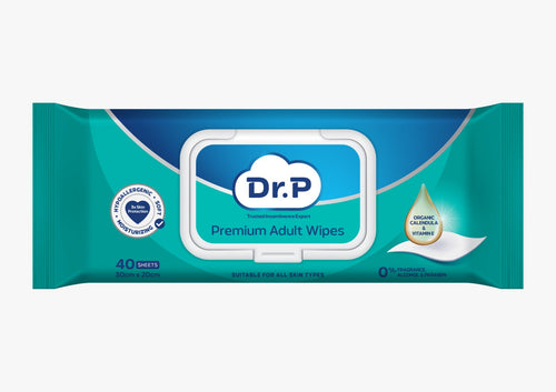 DR P PREMIUM ADULT WIPES 40S