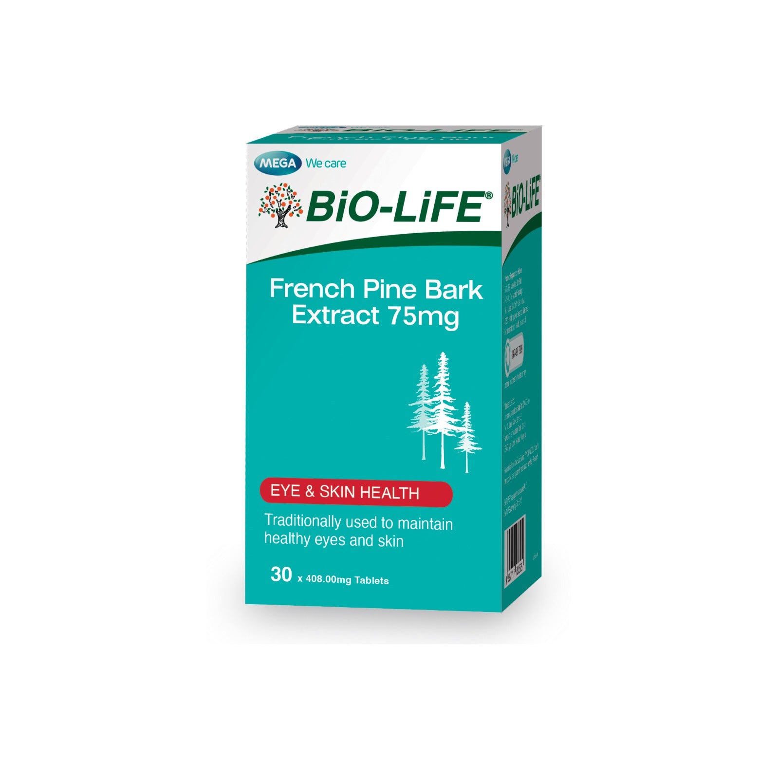 BIO-LIFE FRENCH PINE BARK EXTRACT 75MG 30S