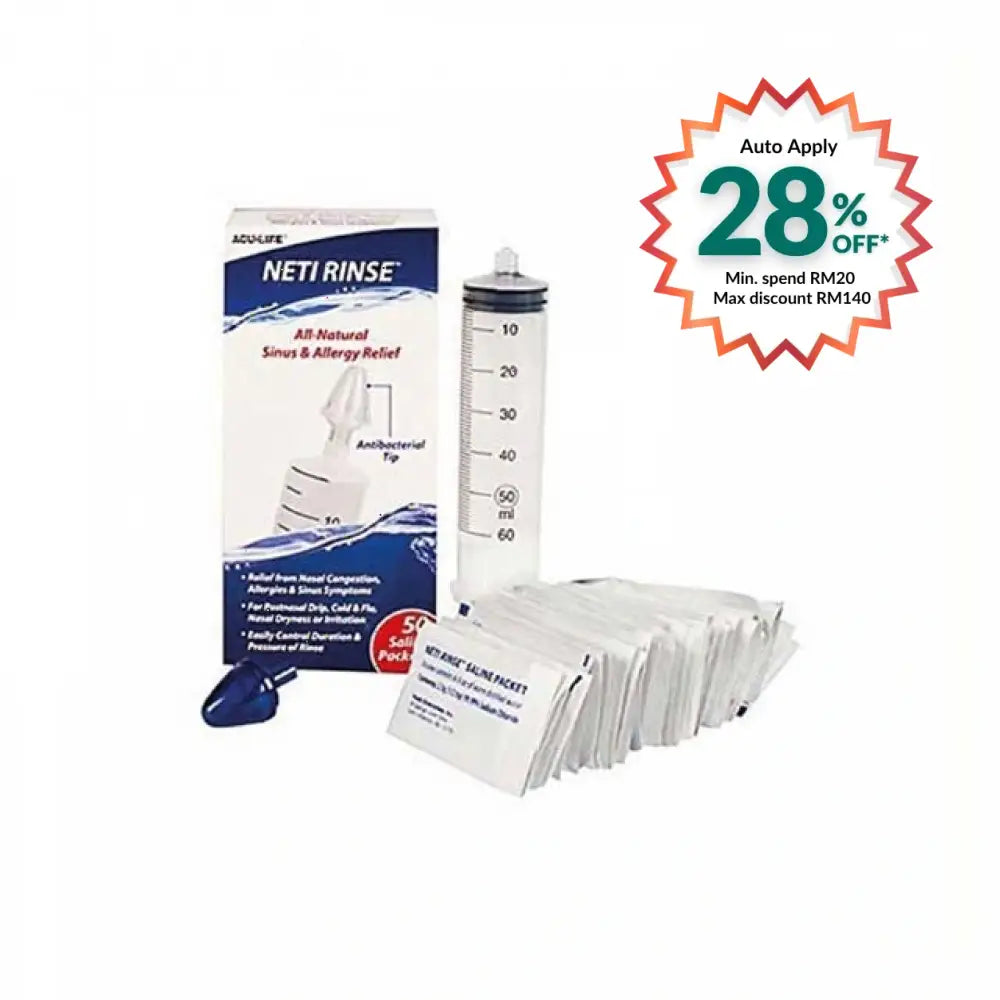 ACU-LIFE NETI RINSE SINUS KIT 10S