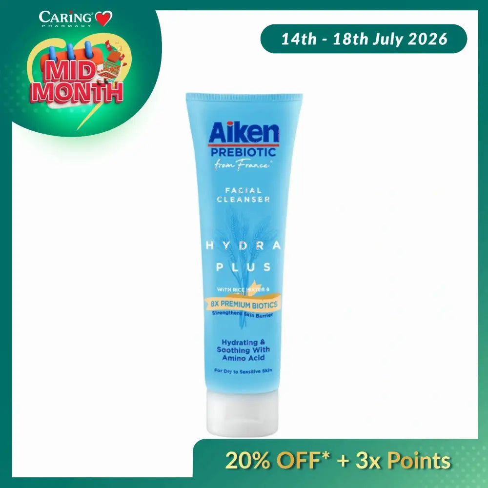 AIKEN PREBIOTIC HYDRA PLUS FACIAL CLEANSER 120G