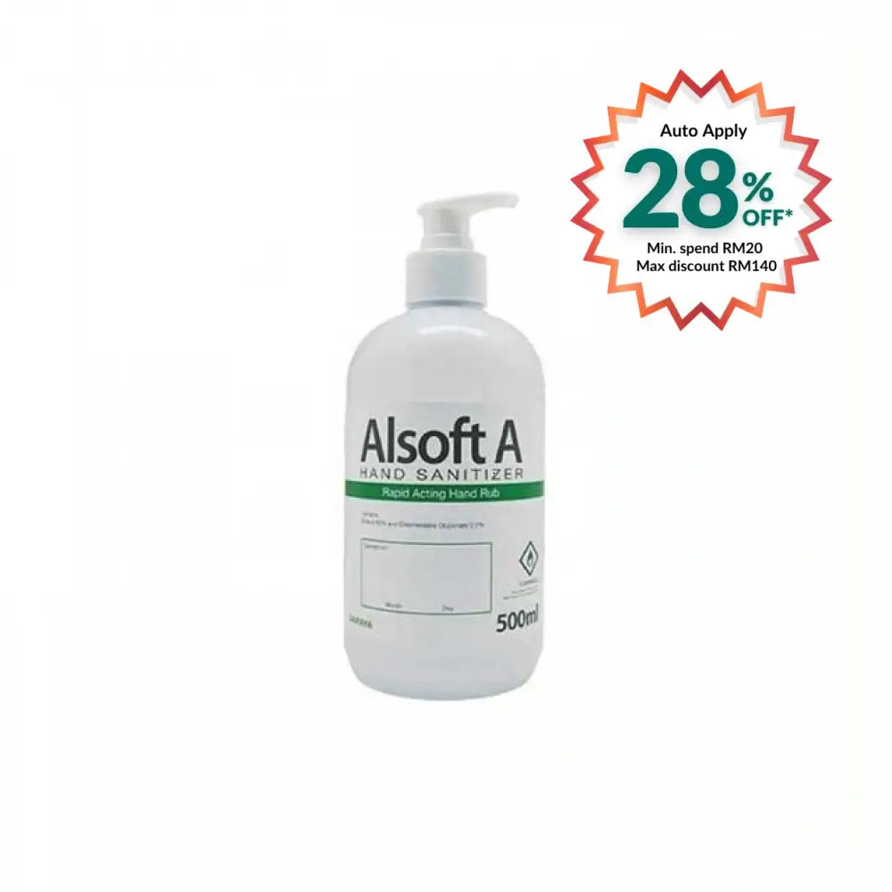 ALSOFT A RAPID ACTING HAND RUB HAND SANITIZER 500ML