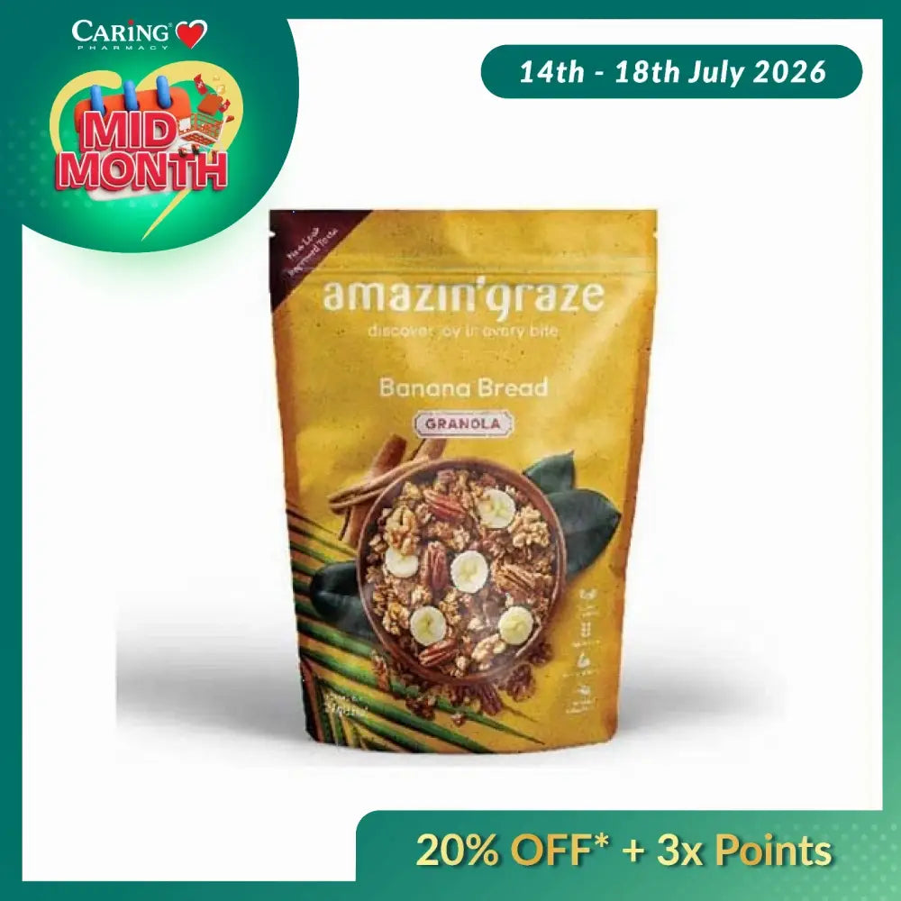 AMAZIN BANANA BREAD GRANOLA 250G