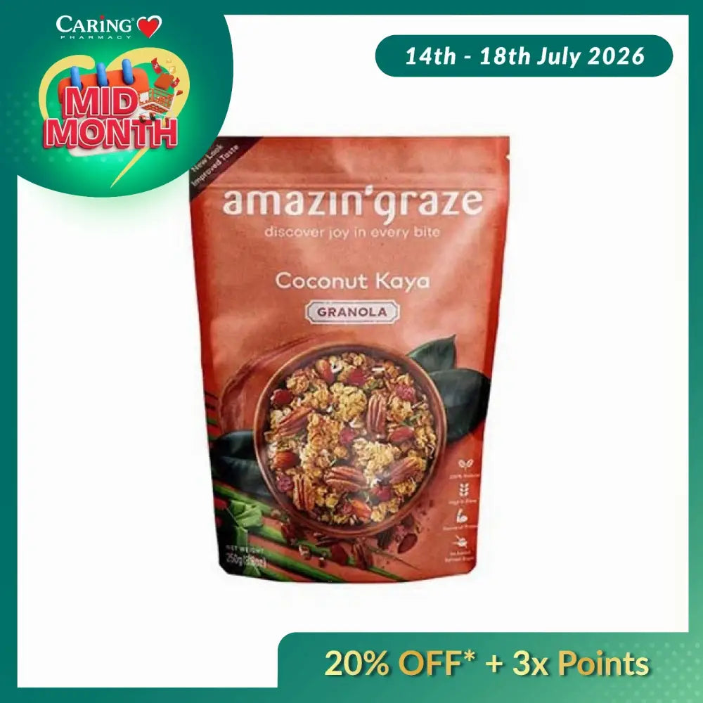 AMAZIN GRAZE COCONUT KAYA GRANOLA 250G