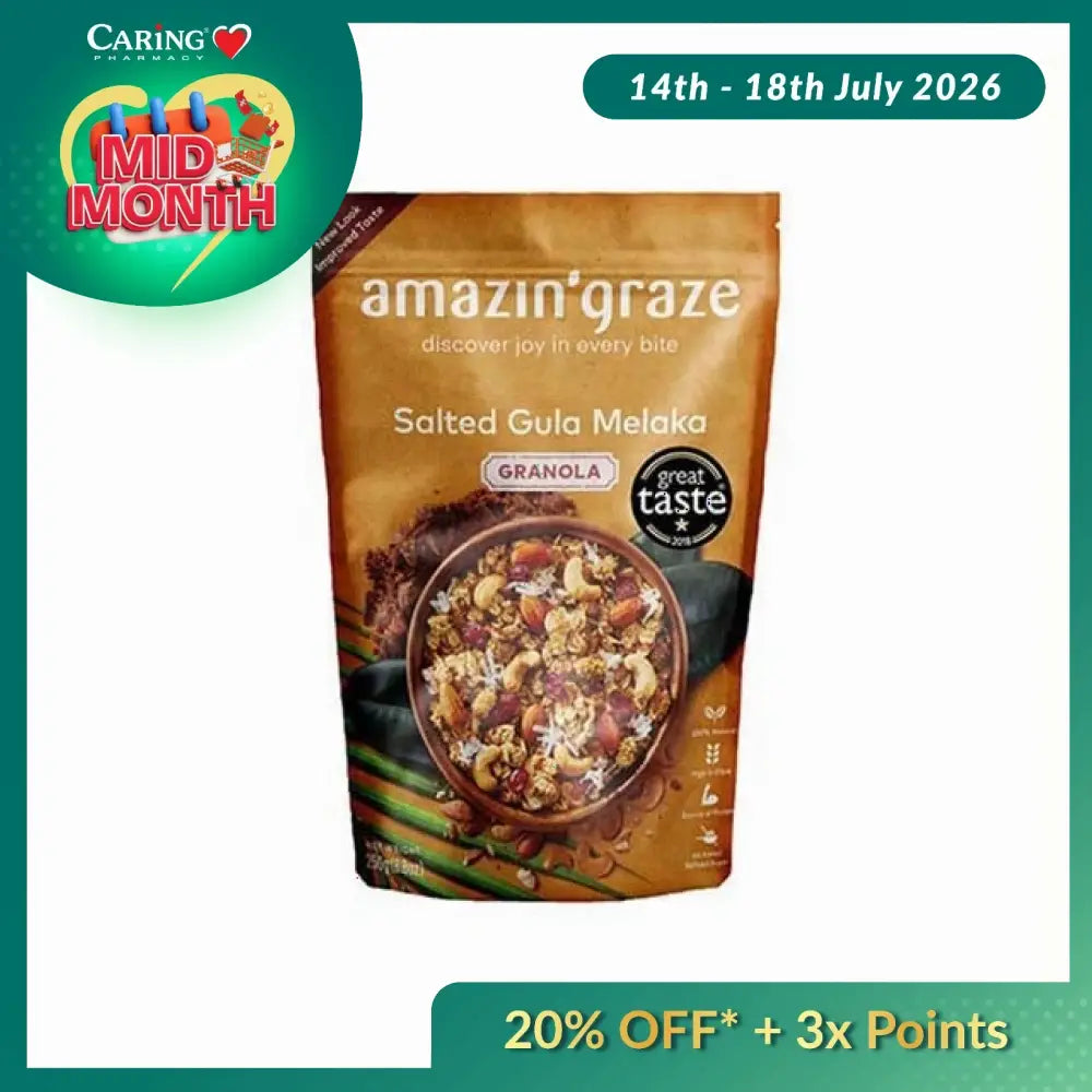 AMAZIN GRAZE SALTED GULA MELAKA GRANOLA 250G