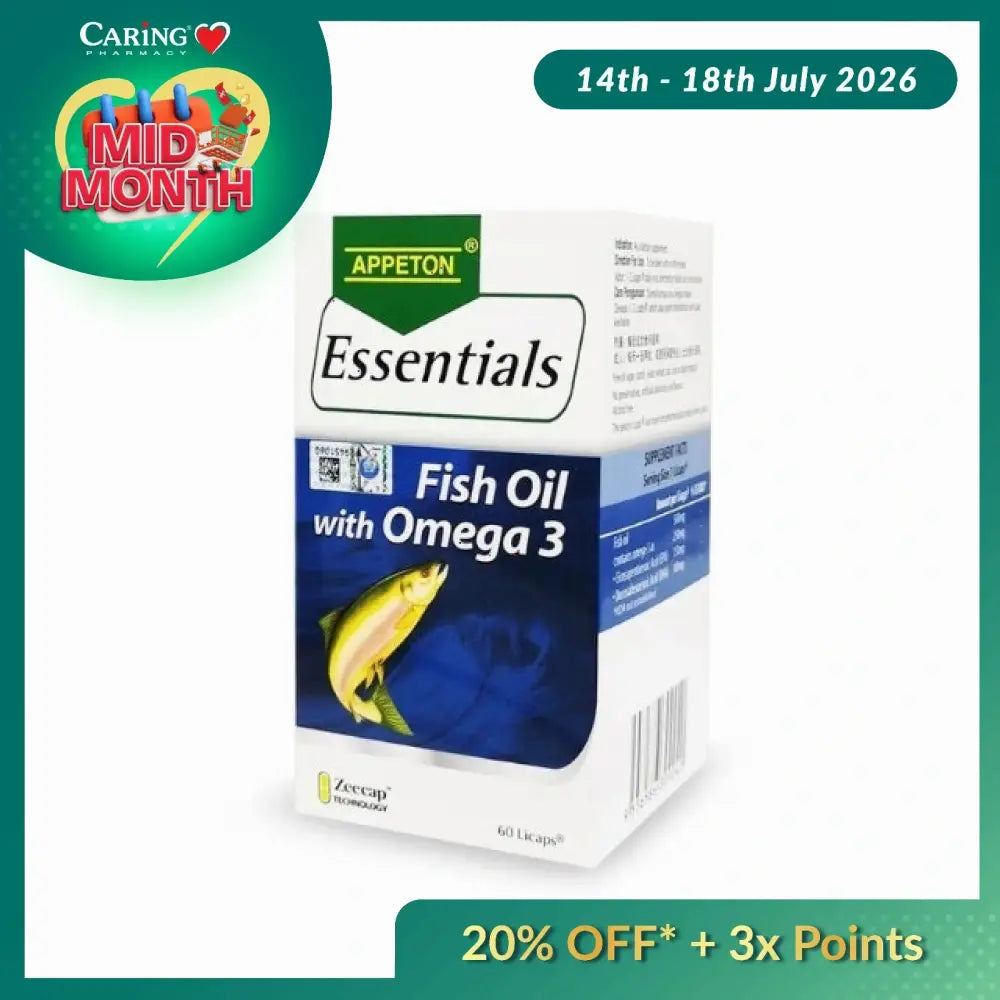 APPETON ESSENTIALS FISH OIL N OMEGA 3 60S