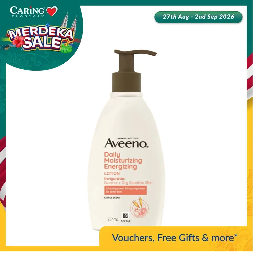 AVEENO DAILY MOISTURIZING ENERGIZING LOTION 354ML