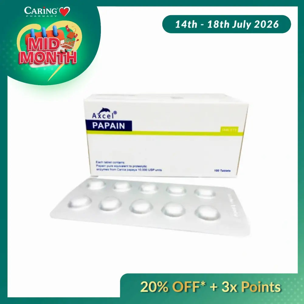 AXCEL PAPAIN TABLET 10SX10
