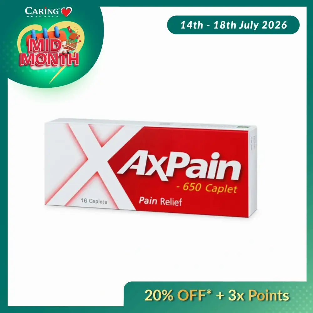 AXPAIN 650MG CAPLET 8SX2