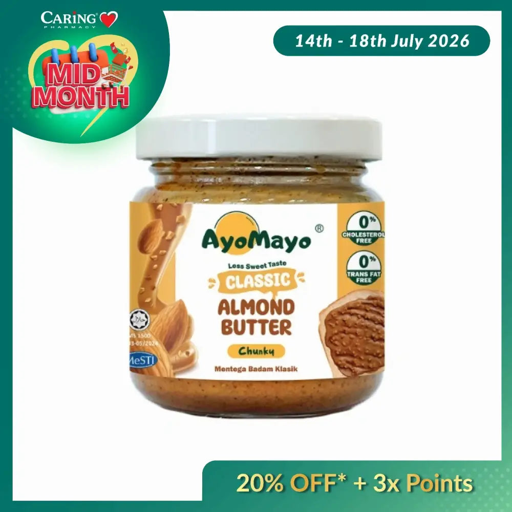 AYOMAYO CLASSIC ALMOND BUTTER CHUNKY 90G